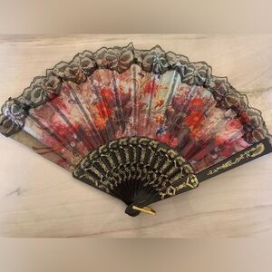 Floral Lace Hand Fan